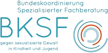 Das Logo der BKSF – Bundeskoordinierung Spezialisierter Fachberatung gegen sexualisierte Gewalt in Kindheit und Jugend
