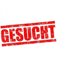 Eine Grafik mit dem Schriftzug "Gesucht"